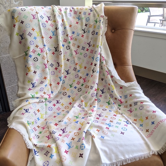 Louis Vuitton Multi Color Shawl - NEW - Picture 12 of 13